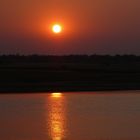 Sonnenuntergang am Luangwafluß
