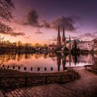 Sonnenuntergang am Lübecker Dom