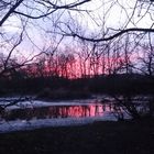 Sonnenuntergang am Lünischteich