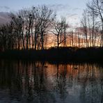 Sonnenuntergang am Lünischteich