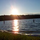 Sonnenuntergang am Lütauer See