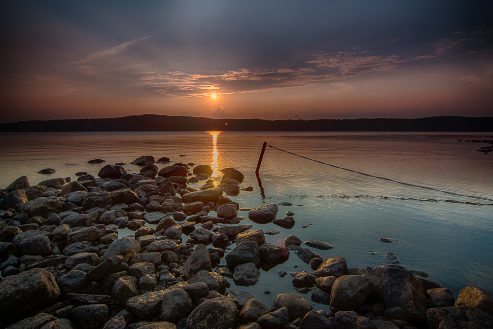 Sonnenuntergang am Lygnern