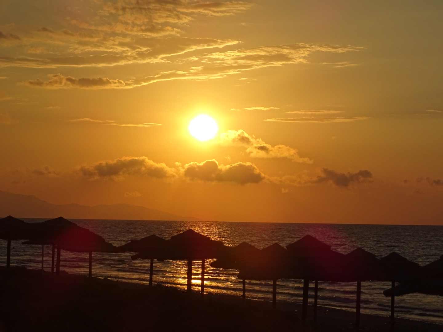 Sonnenuntergang am Lyttos Beach