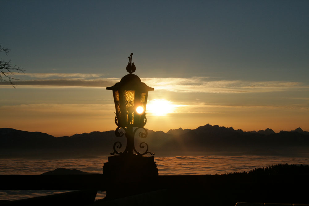 Sonnenuntergang am Magdalensberg