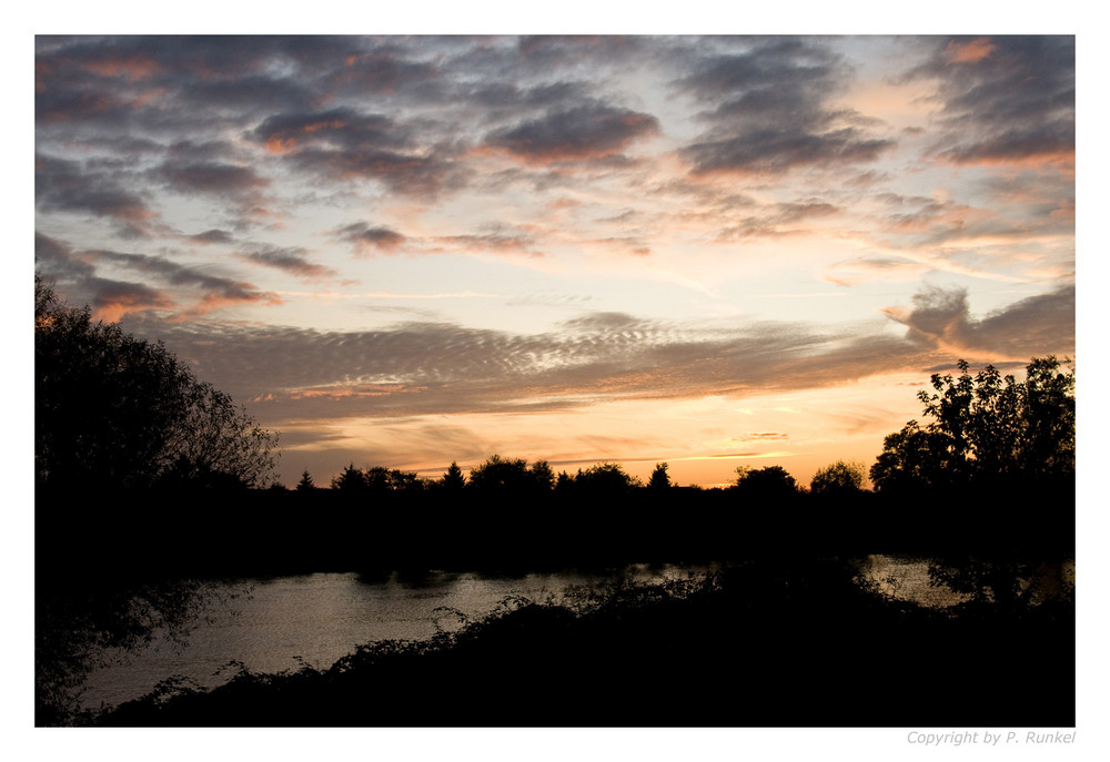 Sonnenuntergang am Main