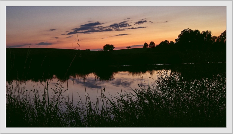 Sonnenuntergang am Main-Donau-Kanal