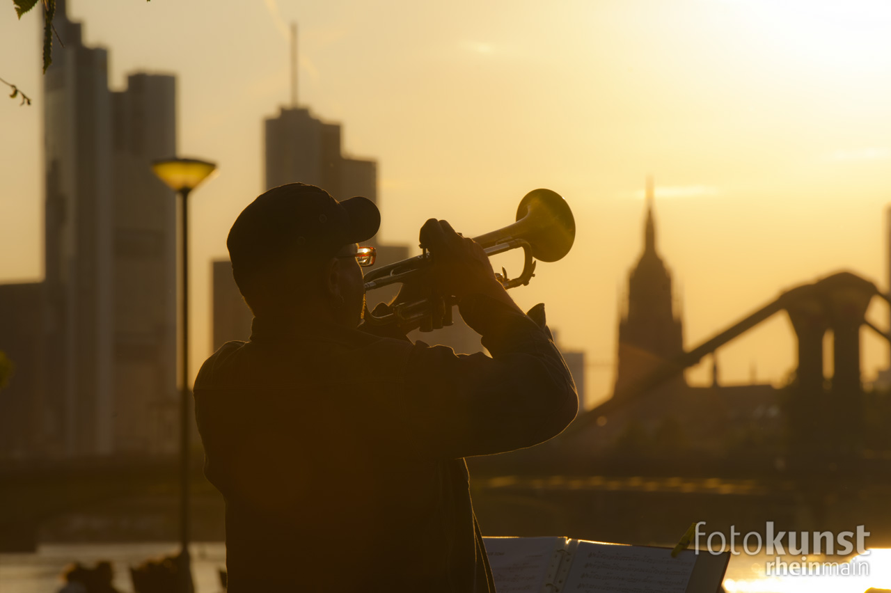 Sonnenuntergang am Mainufer