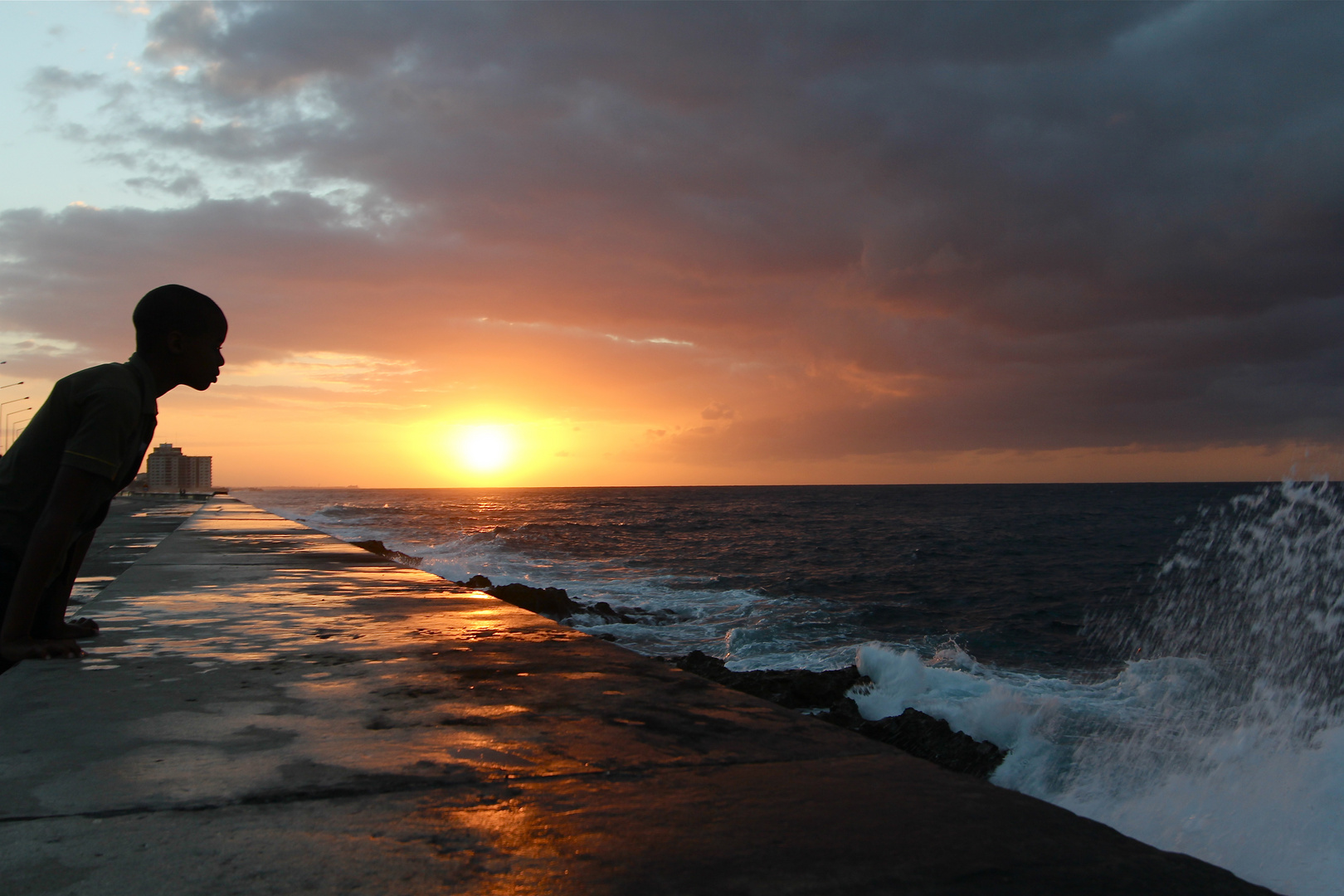 Sonnenuntergang am Malecon