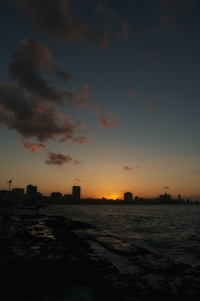 Sonnenuntergang am Malecon (Kitsch aber schön)