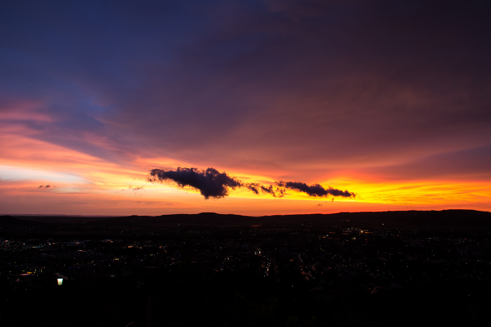 Sonnenuntergang am Maria-Hilf-Berg Neumarkt Oberpfalz