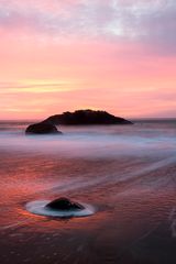 Sonnenuntergang am Marshall Beach