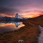 sonnenuntergang am matterhorn