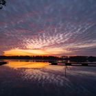 Sonnenuntergang am Mauersee/Masuren