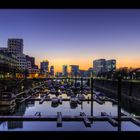 Sonnenuntergang am Medienhafen Düsseldorf