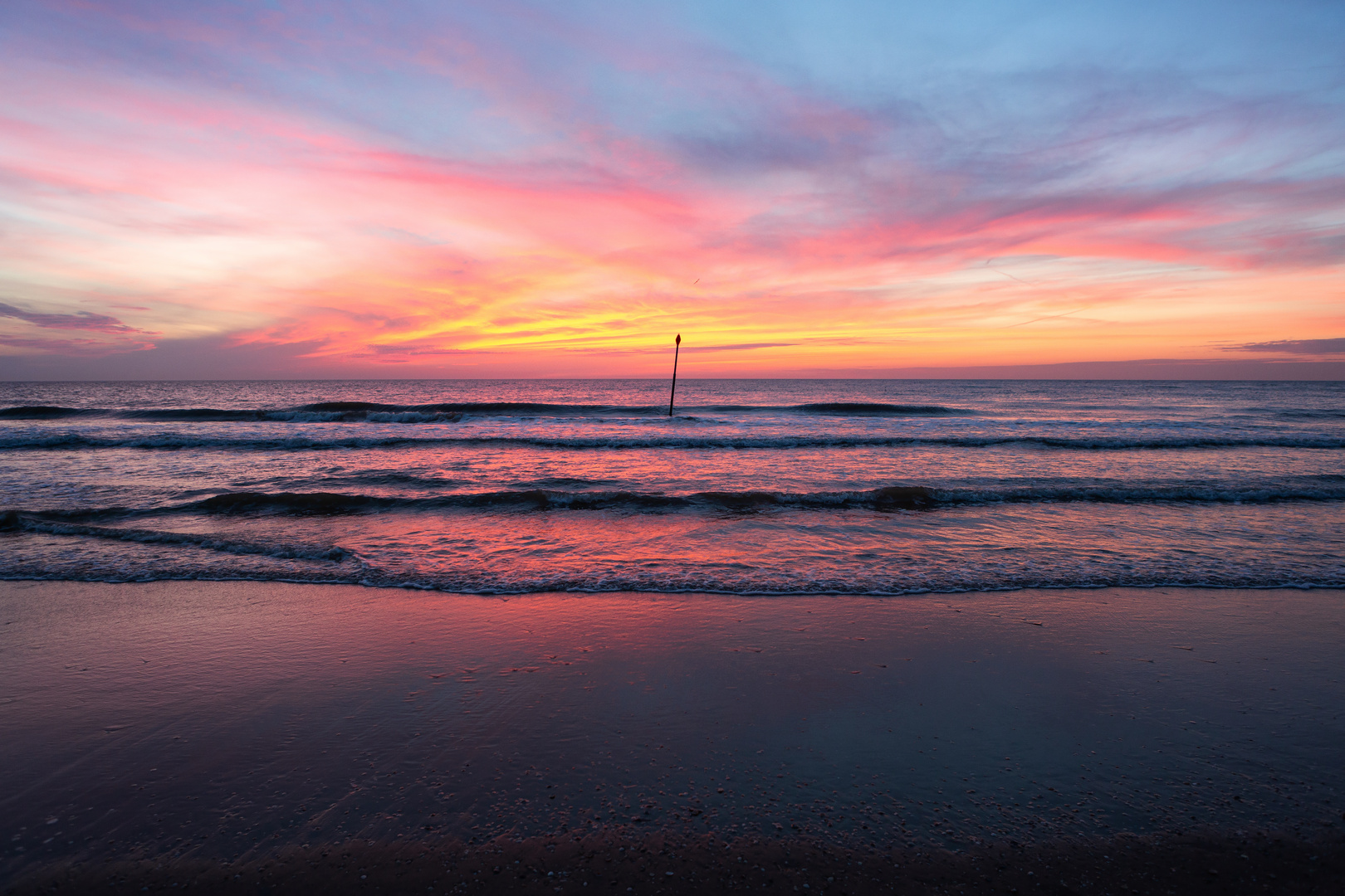 Sonnenuntergang Am Meer Foto And Bild Europe Benelux Netherlands Bilder Auf Fotocommunity 