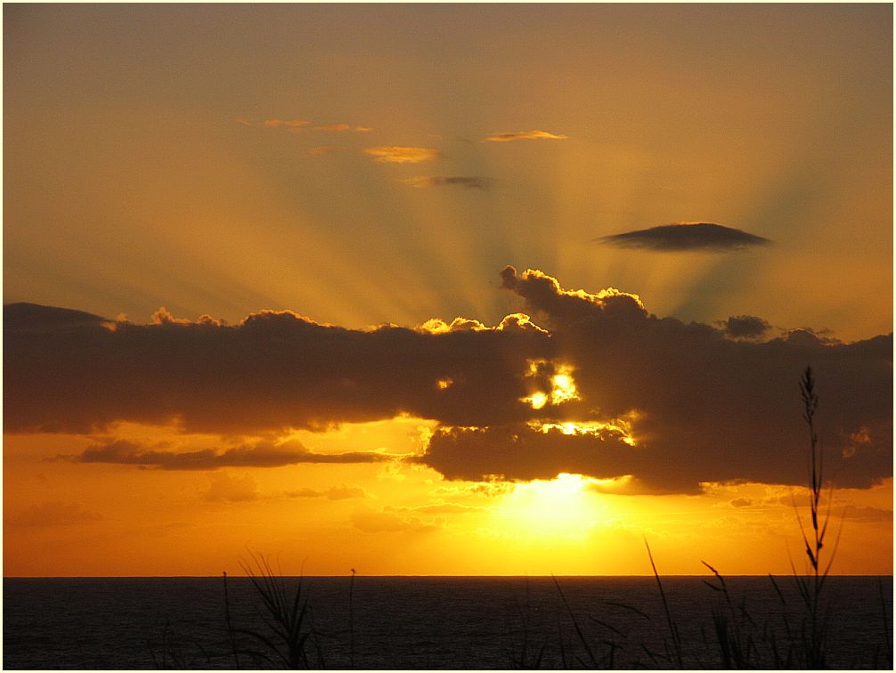 Sonnenuntergang am Meer...