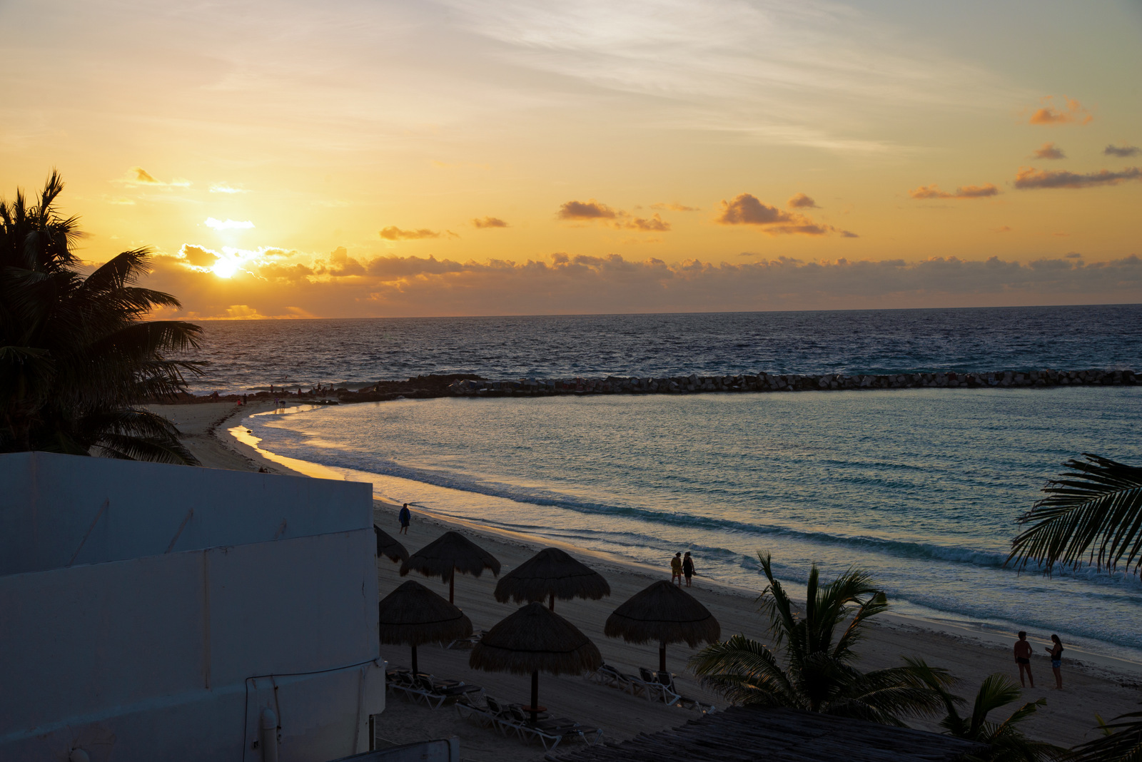 Sonnenuntergang am Meer.