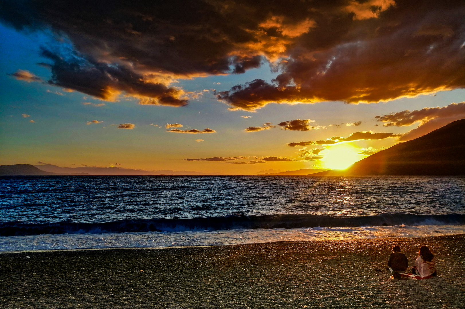 Sonnenuntergang am Meer