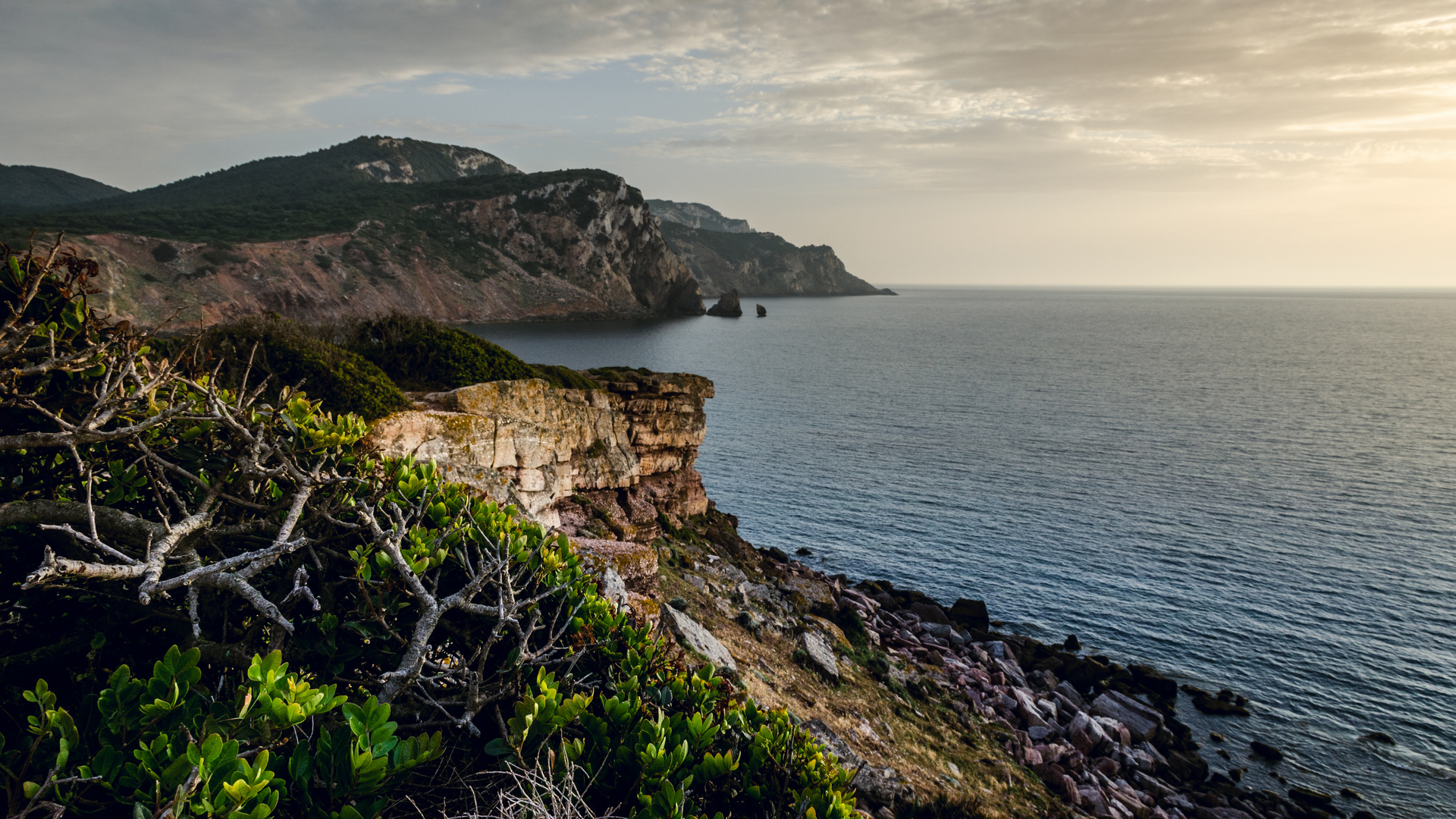 Sonnenuntergang am Meer in der Nähe von Alghero 2