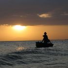 Sonnenuntergang am Meer in Vietnam