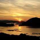 Sonnenuntergang am Meer, Schottland