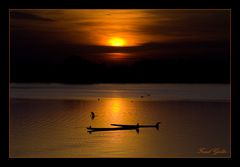 Sonnenuntergang am Mekong