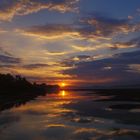 Sonnenuntergang am Mekong