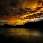 Sonnenuntergang am Mekong