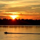 Sonnenuntergang am Mekong