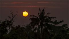 Sonnenuntergang am Mekong