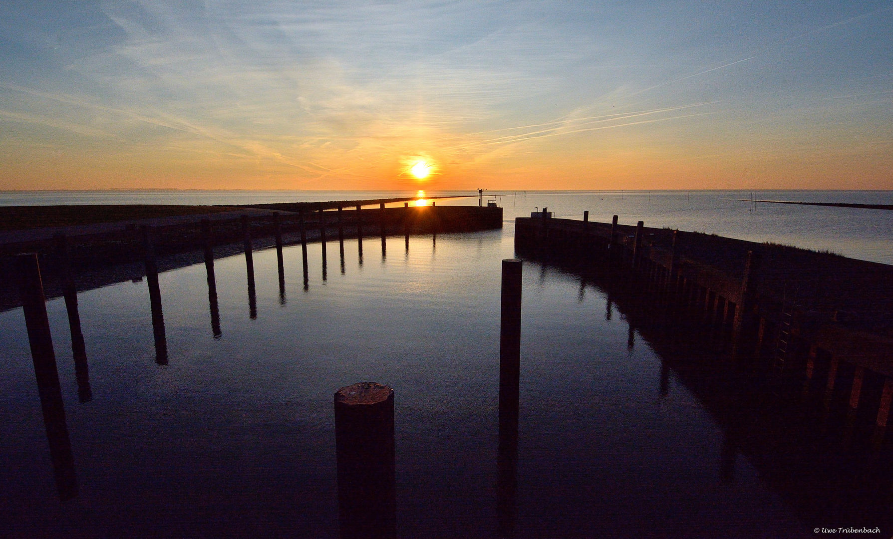 Sonnenuntergang am Meldorfer Hafen