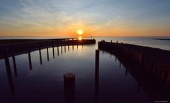 Sonnenuntergang am Meldorfer Hafen