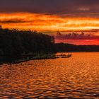 Sonnenuntergang am meteorologischen Herbstbeginn