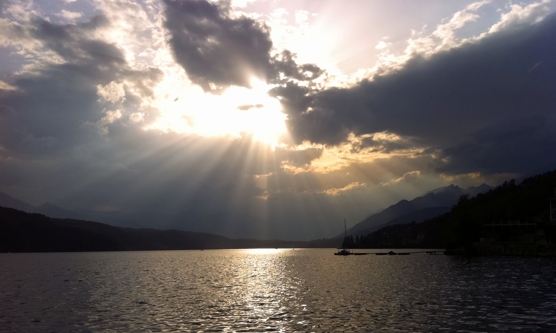 Sonnenuntergang am Millstätter See