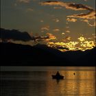 Sonnenuntergang am Milstätter See