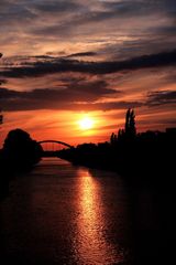 Sonnenuntergang am Mittellandkanal