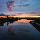 Sonnenuntergang am Mittellandkanal