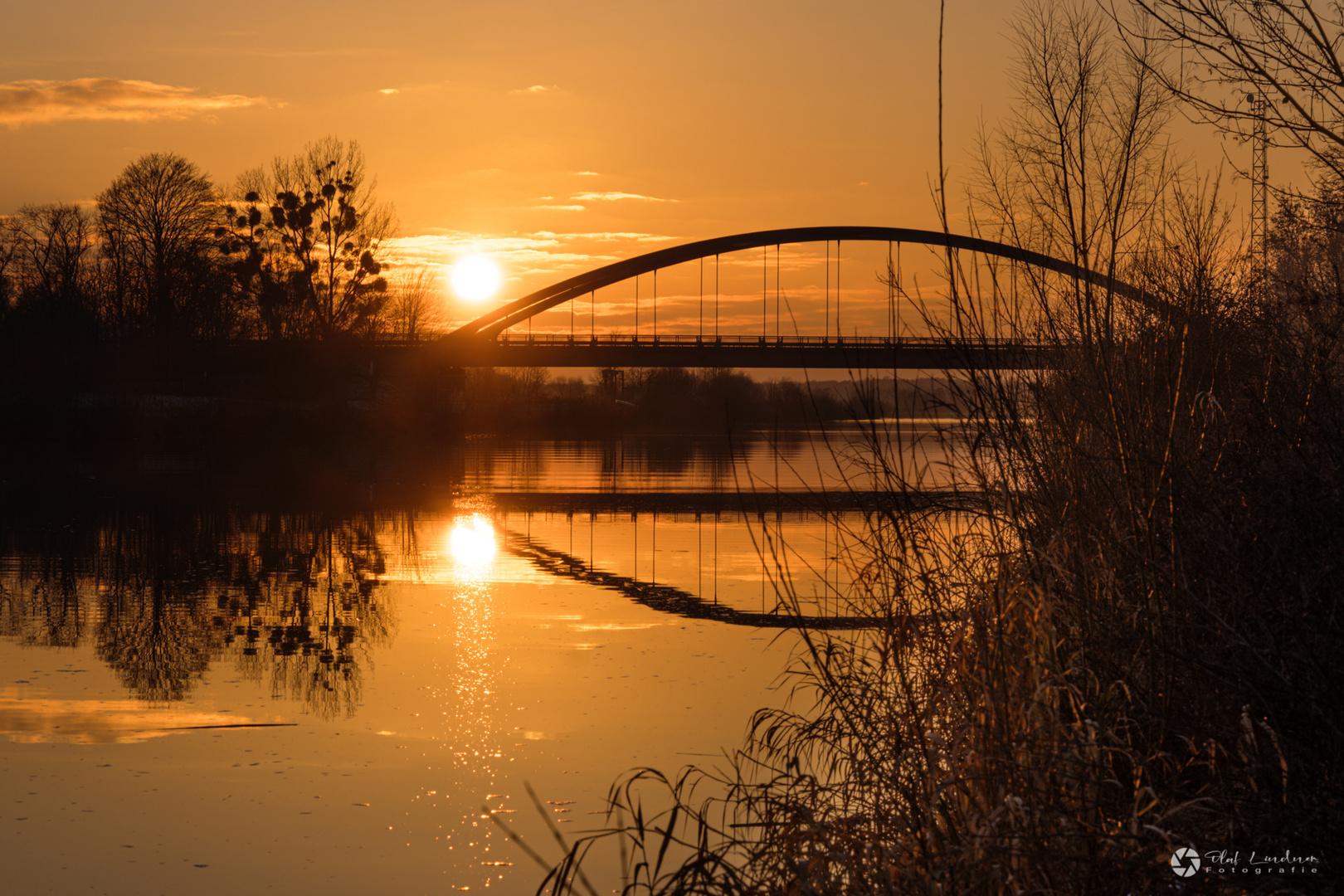 Sonnenuntergang am Mittellandkanal