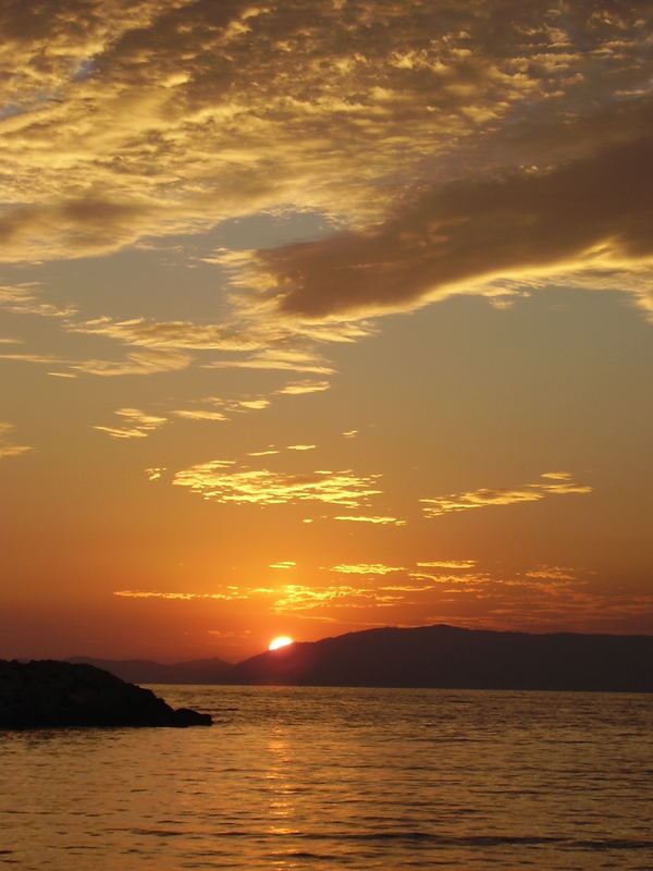 Sonnenuntergang am Mittelmeer