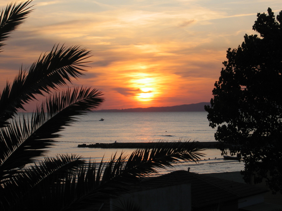 Sonnenuntergang am Mittelmeer