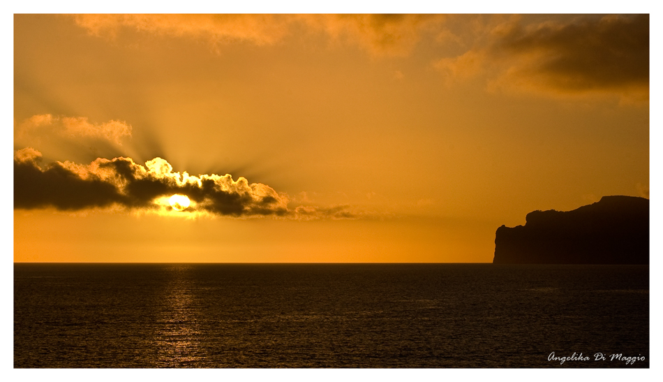 Sonnenuntergang am Mittelmeer