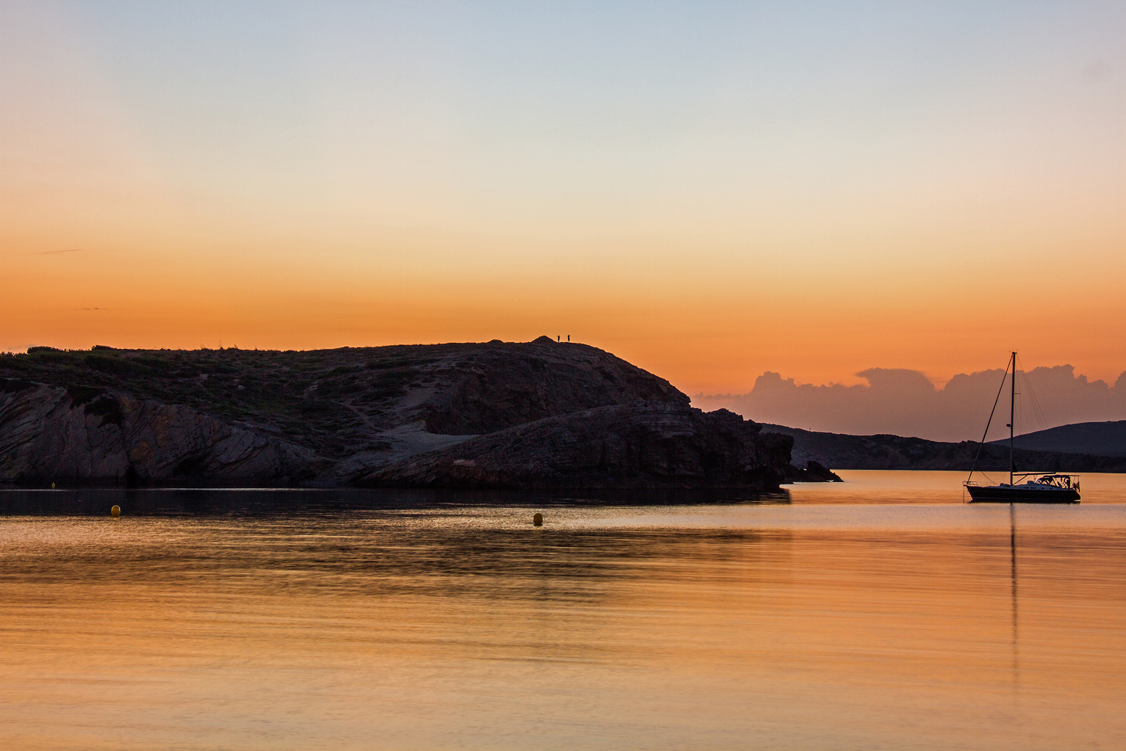 Sonnenuntergang am Mittelmeer