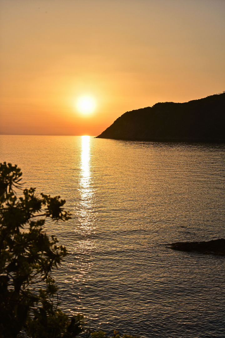 Sonnenuntergang am Mittelmeer