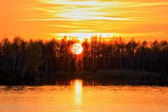 Sonnenuntergang am Mittelteich (2)