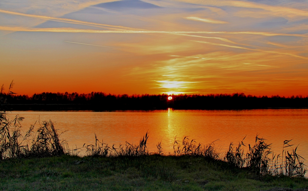 Sonnenuntergang am Mittelteich (4)