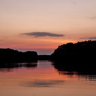 Sonnenuntergang am Mochowsee im Juli