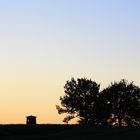 Sonnenuntergang am Modellflugplatz