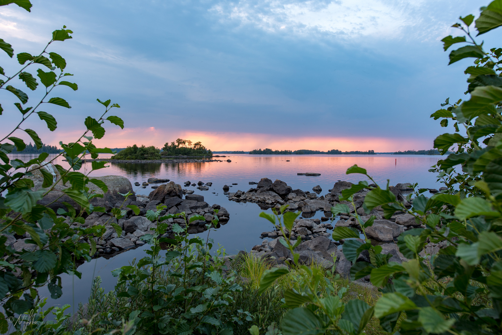 Sonnenuntergang am Möckeln See