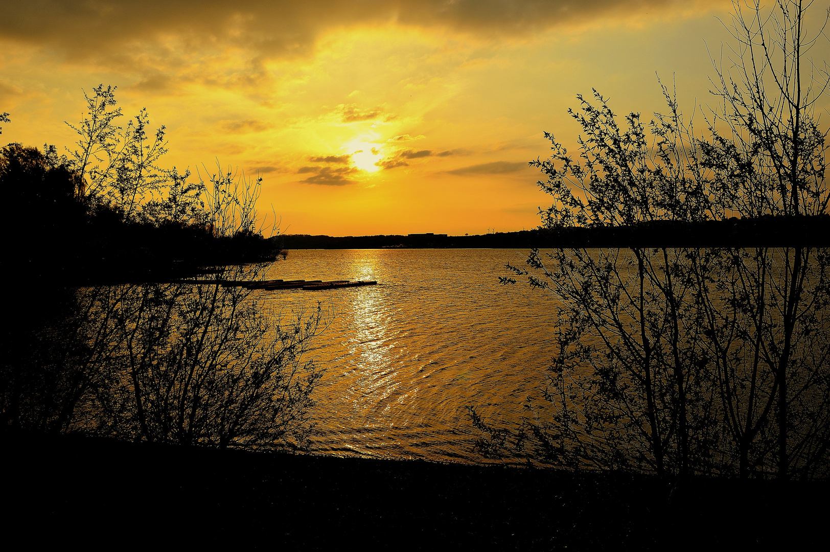 Sonnenuntergang am Möhnesee