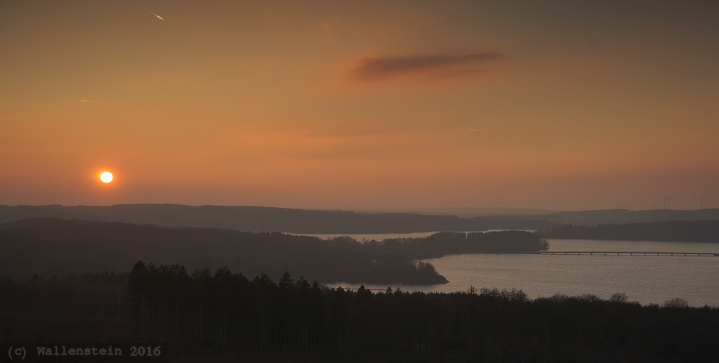 Sonnenuntergang am Möhnesee